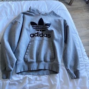 Adidas Hoodie with Velour Trefoil Logo